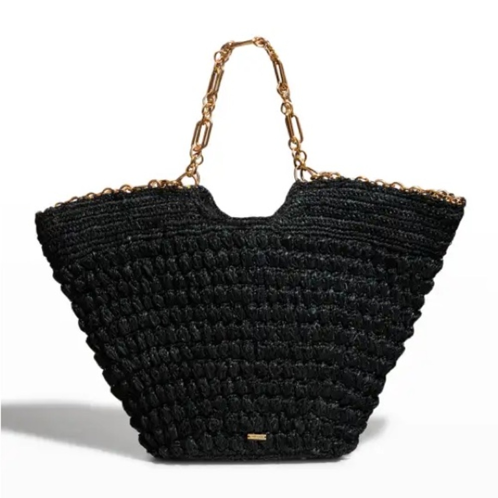 Cult Gaia samira woven black bag